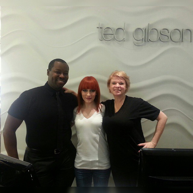 Norell modeled for celebrity hair stylist Ted Gibson in NYC January 2015