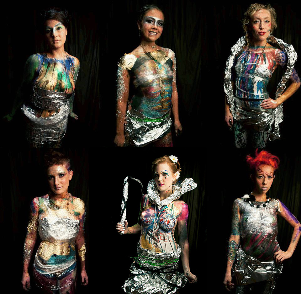 Photo of X Fashion Show Art Models. Body Painting by Zander. Photography by Oliver Kriston - Phonix Intl